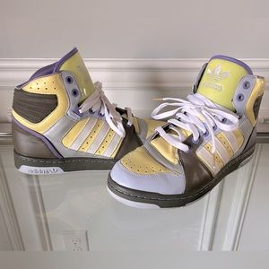 Adidas High Top Light Tone Sneakers